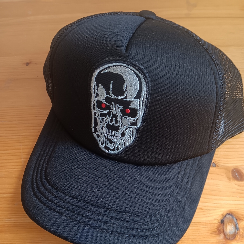 Terminator Skull Trucker Hat